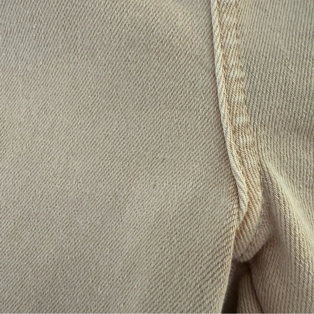 We The Free Women's Tan Cream Skinny Frayed Hem Jeans Size 31 High Waist - Picture 8 of 11